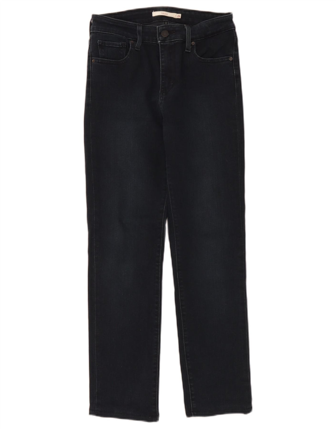 Levi's Womens 712 Slim Jeans W26 L27 Navy Blue Cotton
