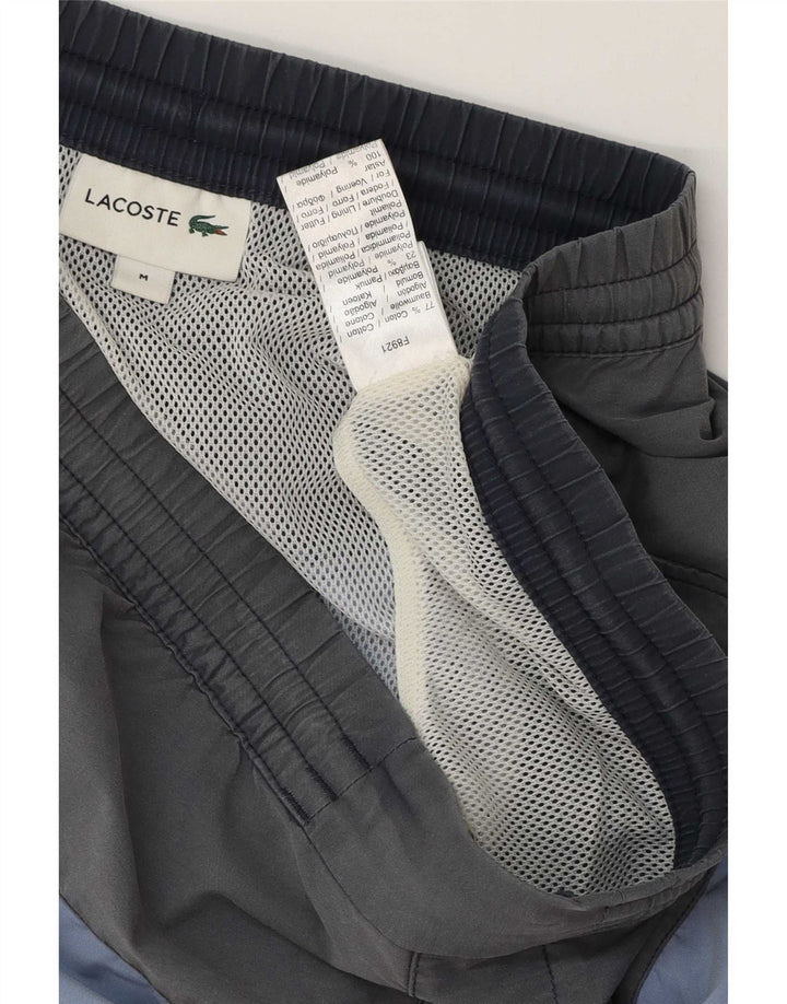 Lacoste Mens Swimming Shorts Medium Multicoloured Colourblock Cotton
