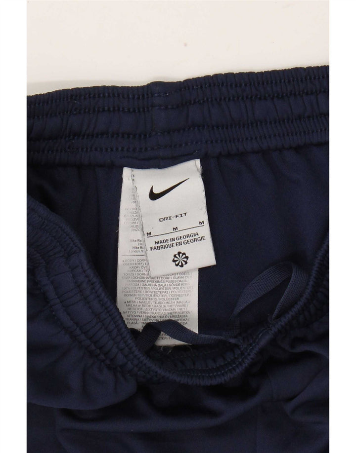 Nike Mens Dri Fit Tracksuit Trousers Medium Navy Blue Polyester