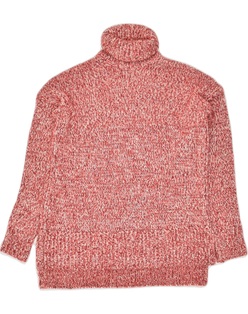 J. CREW Womens Oversized Roll Neck Jumper Sweater UK 2 2XS Red Flecked | Vintage J. Crew | Thrift | Second-Hand J. Crew | Used Clothing | Messina Hembry 