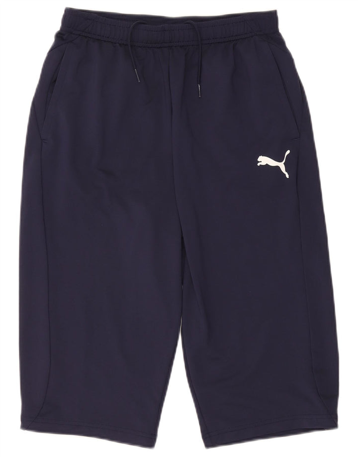 Puma Boys Bermuda Sport Shorts 15-16 Years Navy Blue