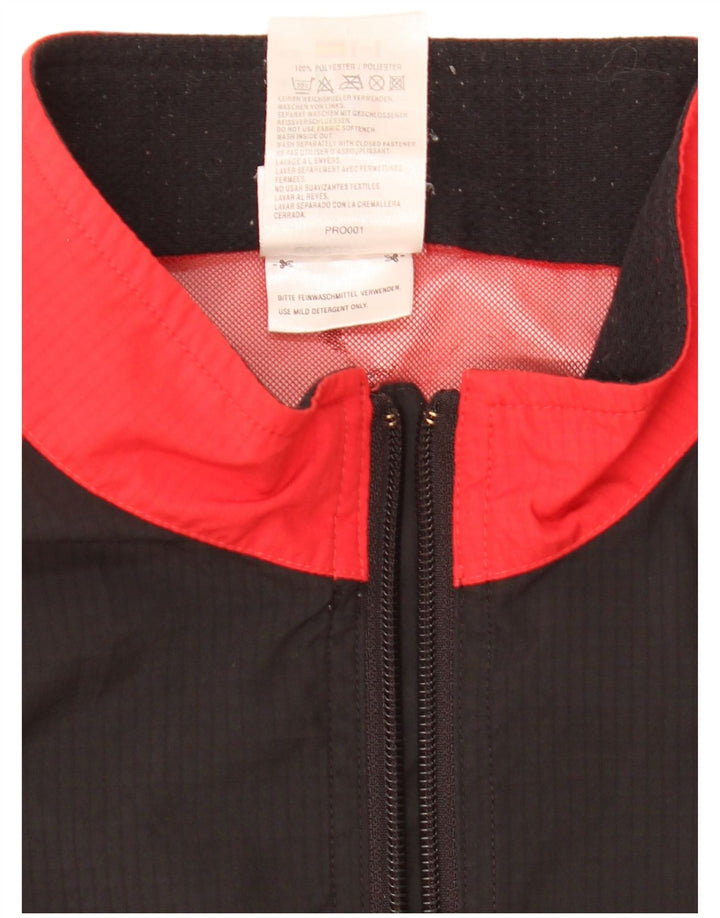 Adidas Mens Rain Jacket UK 40 Large Red Colourblock Polyester