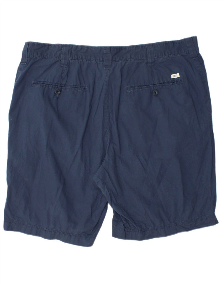 IZOD Mens Salt Water Chino Shorts W40 XL Navy Blue Cotton