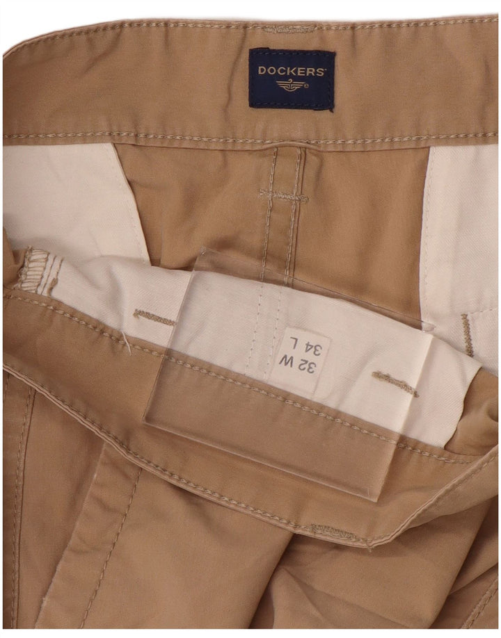 DOCKERS Mens Straight Chino Trousers W32 L29 Beige