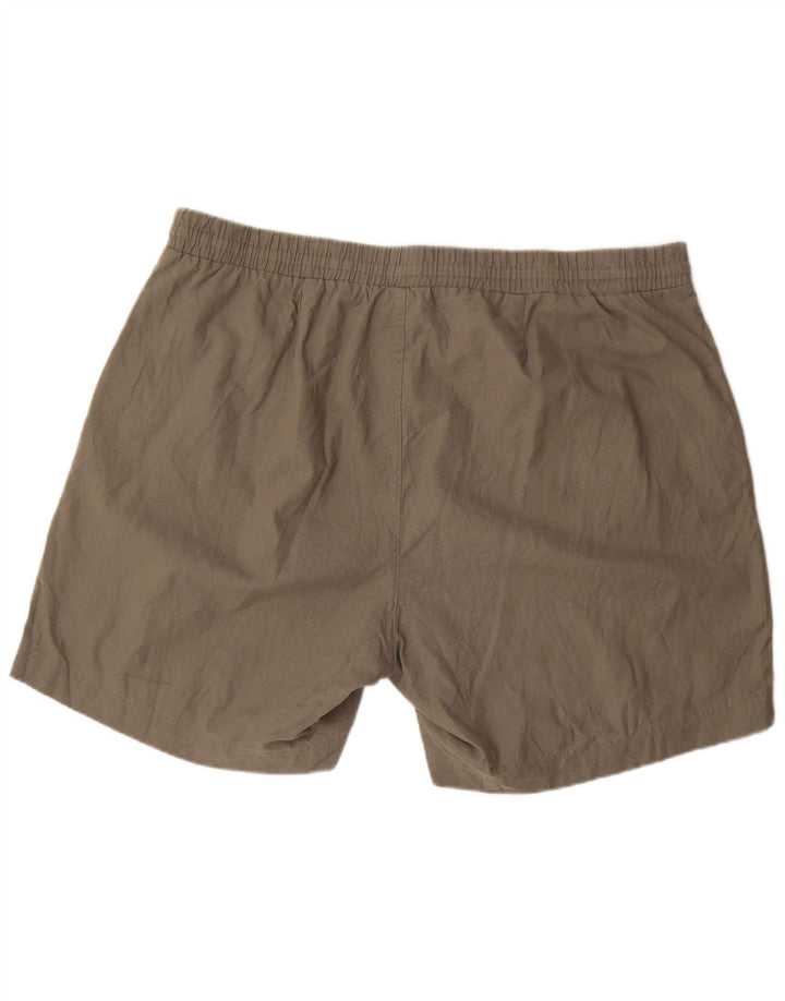 Marks & Spencer Womens Shorts UK 22 3XL W44  Khaki Linen