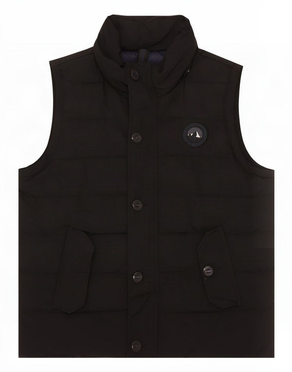 Superdry Mens Padded Gilet UK 44 2XL Black Nylon
