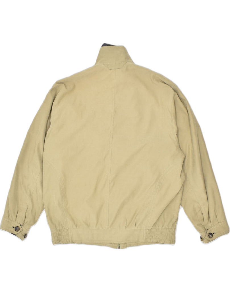 VINTAGE Mens Bomber Jacket IT 50 Large Beige Polyamide | Vintage | Thrift | Second-Hand | Used Clothing | Messina Hembry 