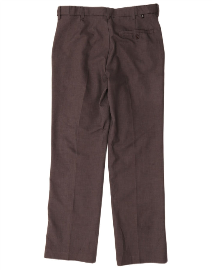 Farah Mens Straight Chino Trousers W32 L31 Grey Polyester
