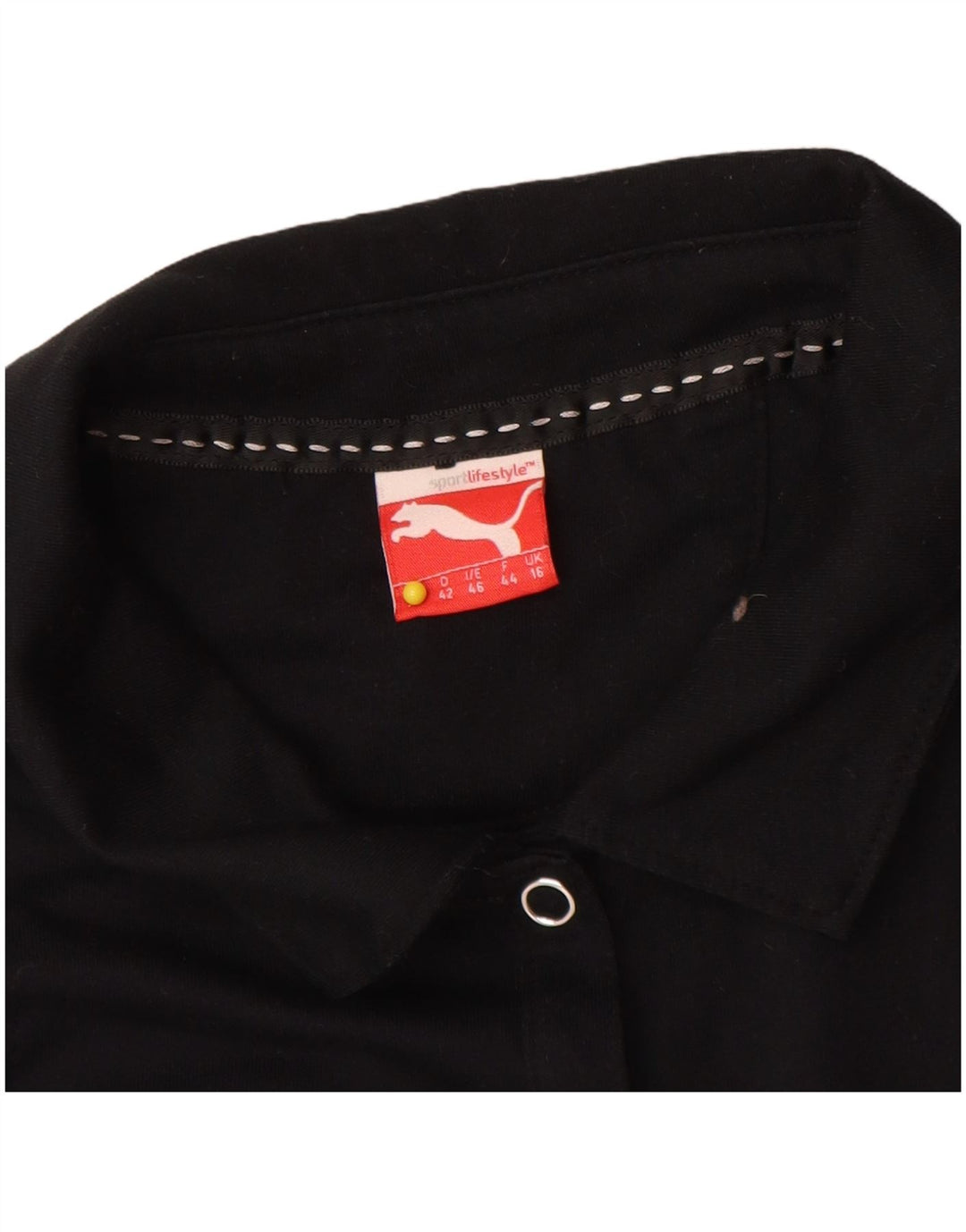 Puma Womens Polo Shirt UK 16 Large  Black