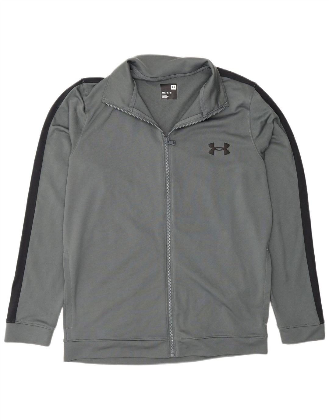Under Armour Mens Regular Fit Tracksuit Top Jacket Medium Grey Colourblock