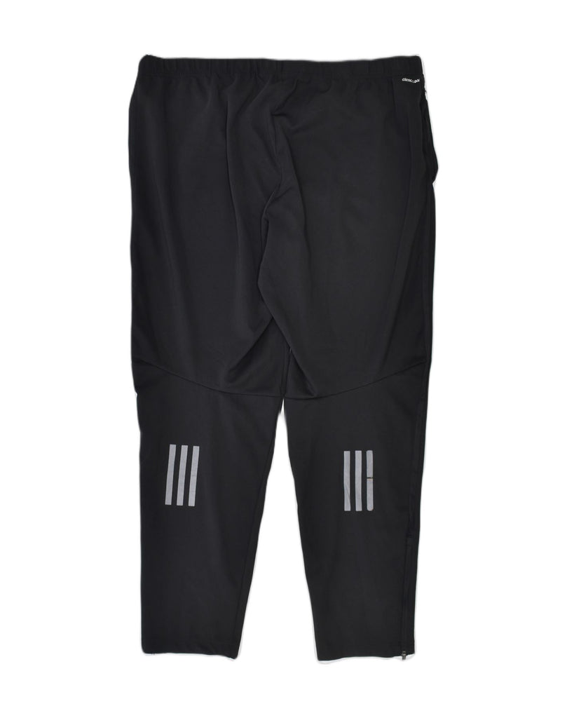 ADIDAS Womens Tracksuit Trousers UK 18 XL Black Polyester | Vintage | Thrift | Second-Hand | Used Clothing | Messina Hembry 