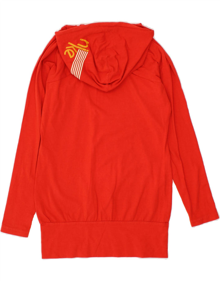 NIKE Womens Graphic Hoodie Jumper UK 8/10 Small Red Vintage Nike and Second-Hand Nike from Messina Hembry 