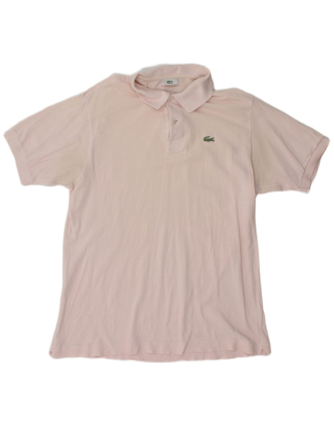 LACOSTE Mens Polo Shirt Size 5 Large Pink