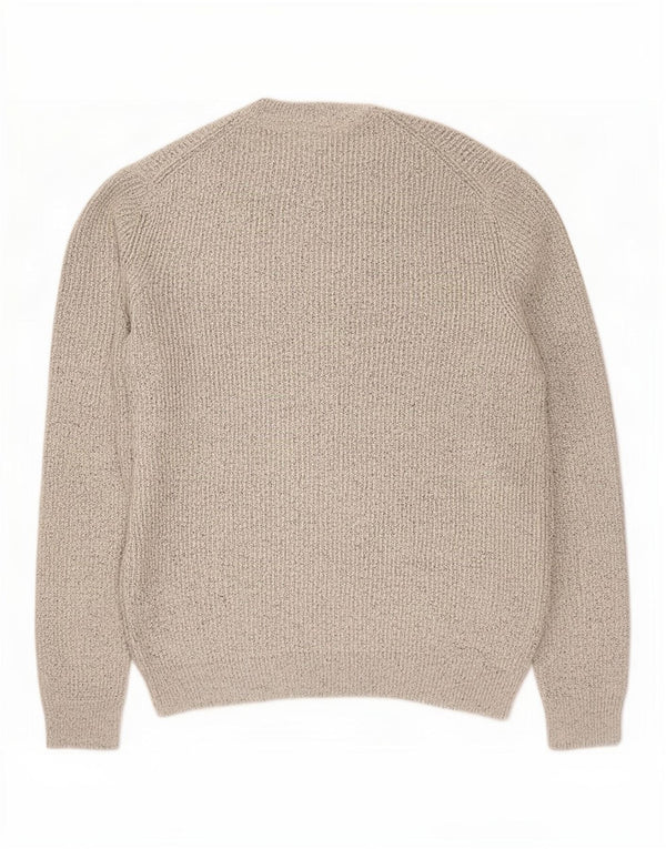 Marks & Spencer Mens Crew Neck Jumper Sweater Large Grey Flecked Polyamide