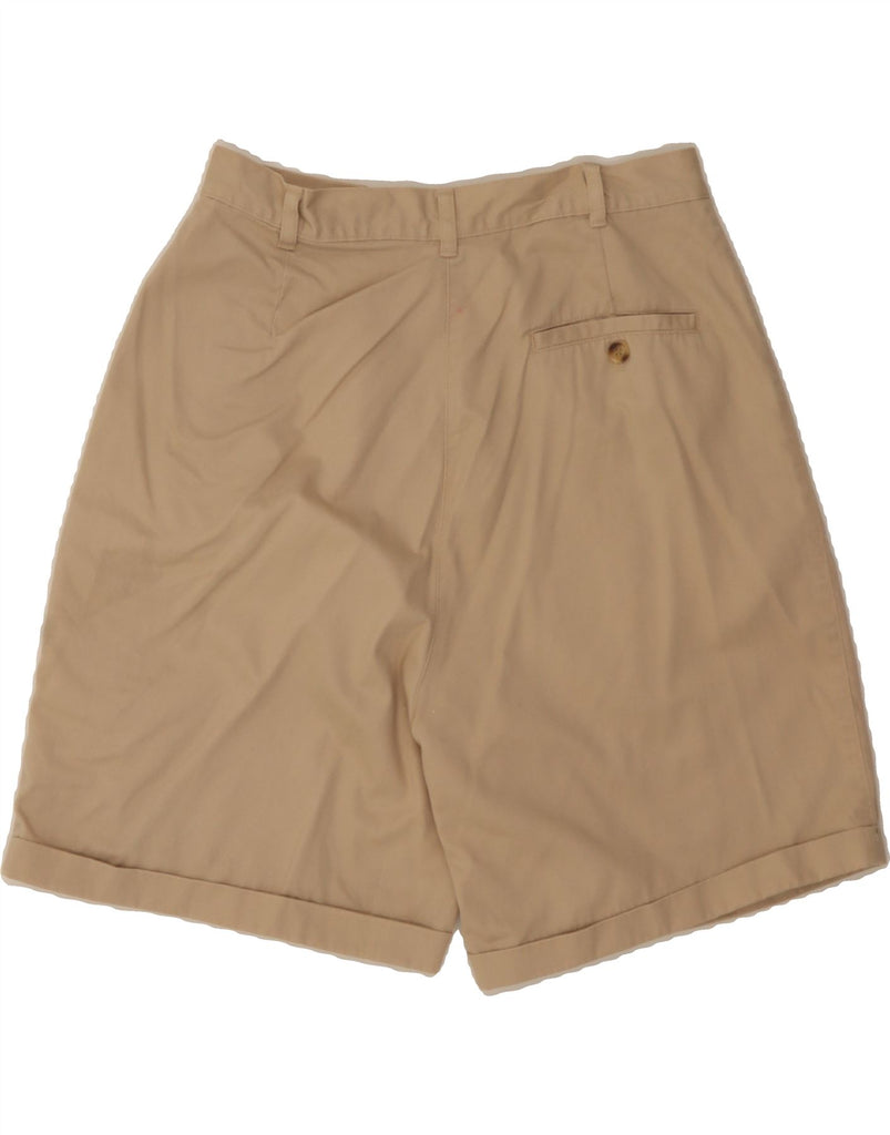 ST. BERNARD Womens High Waist Chino Shorts UK 14 Medium W30  Beige Cotton Vintage St. Bernard and Second-Hand St. Bernard from Messina Hembry 