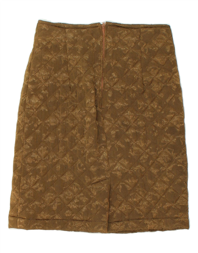 CAROLINA PEDRJONI Womens Straight Skirt Medium W27 Brown Paisley Vintage Carolina Pedrjoni and Second-Hand Carolina Pedrjoni from Messina Hembry 