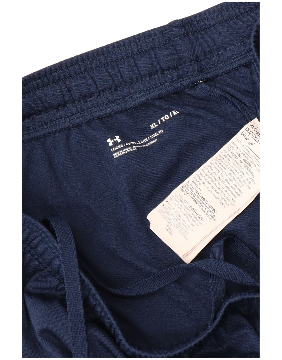 UNDER ARMOUR Mens Graphic Sport Shorts XL Navy Blue Polyester