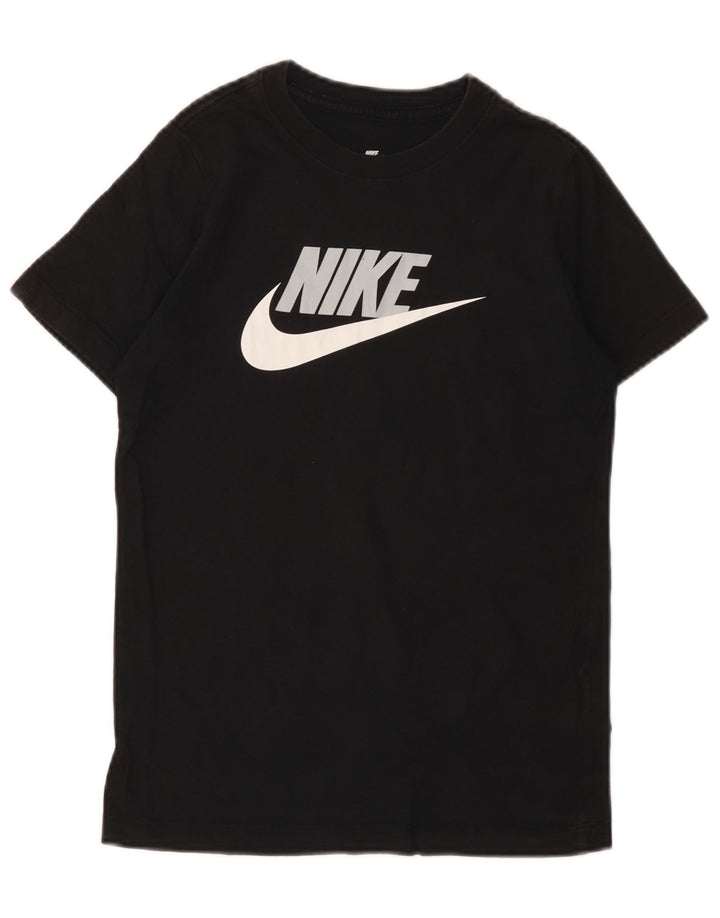 Nike Boys Graphic T-Shirt Top 10-11 Years Medium Black Cotton