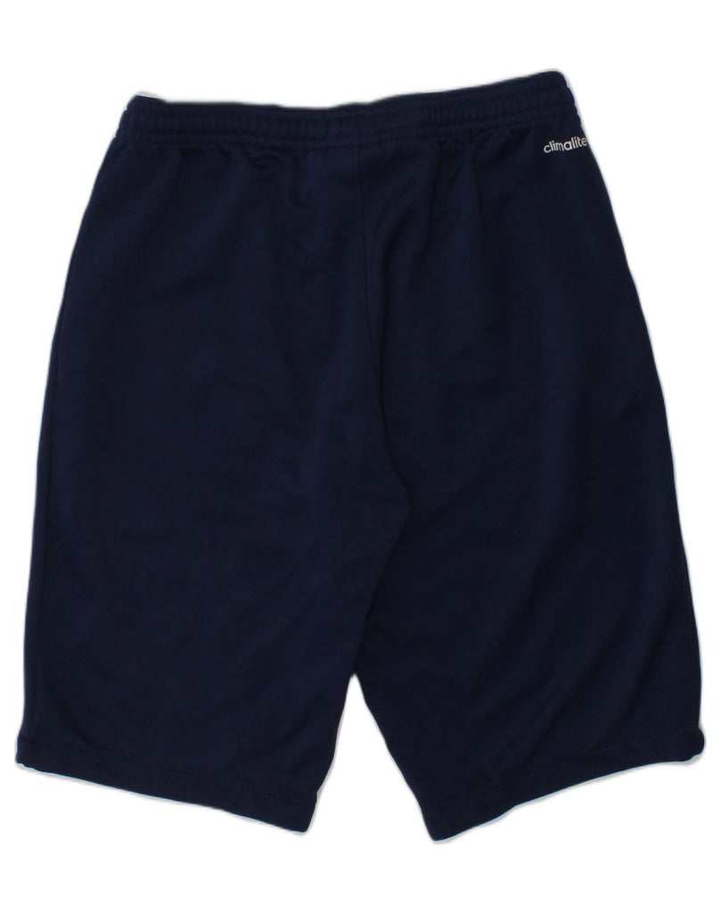 ADIDAS Boys Sport Shorts 11-12 Years Navy Blue Polyester | Vintage Adidas | Thrift | Second-Hand Adidas | Used Clothing | Messina Hembry 