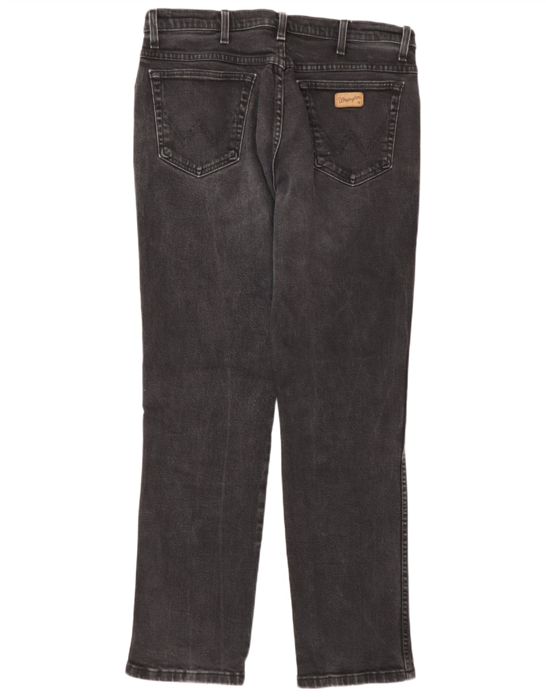 Wrangler Mens Texas Straight Jeans W36 L32 Grey Cotton
