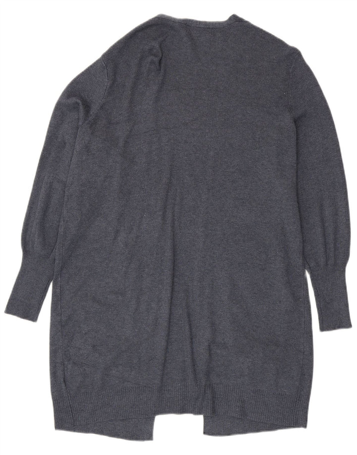 Marks & Spencer Womens Longline Cardigan Sweater UK 14 Medium Navy Blue