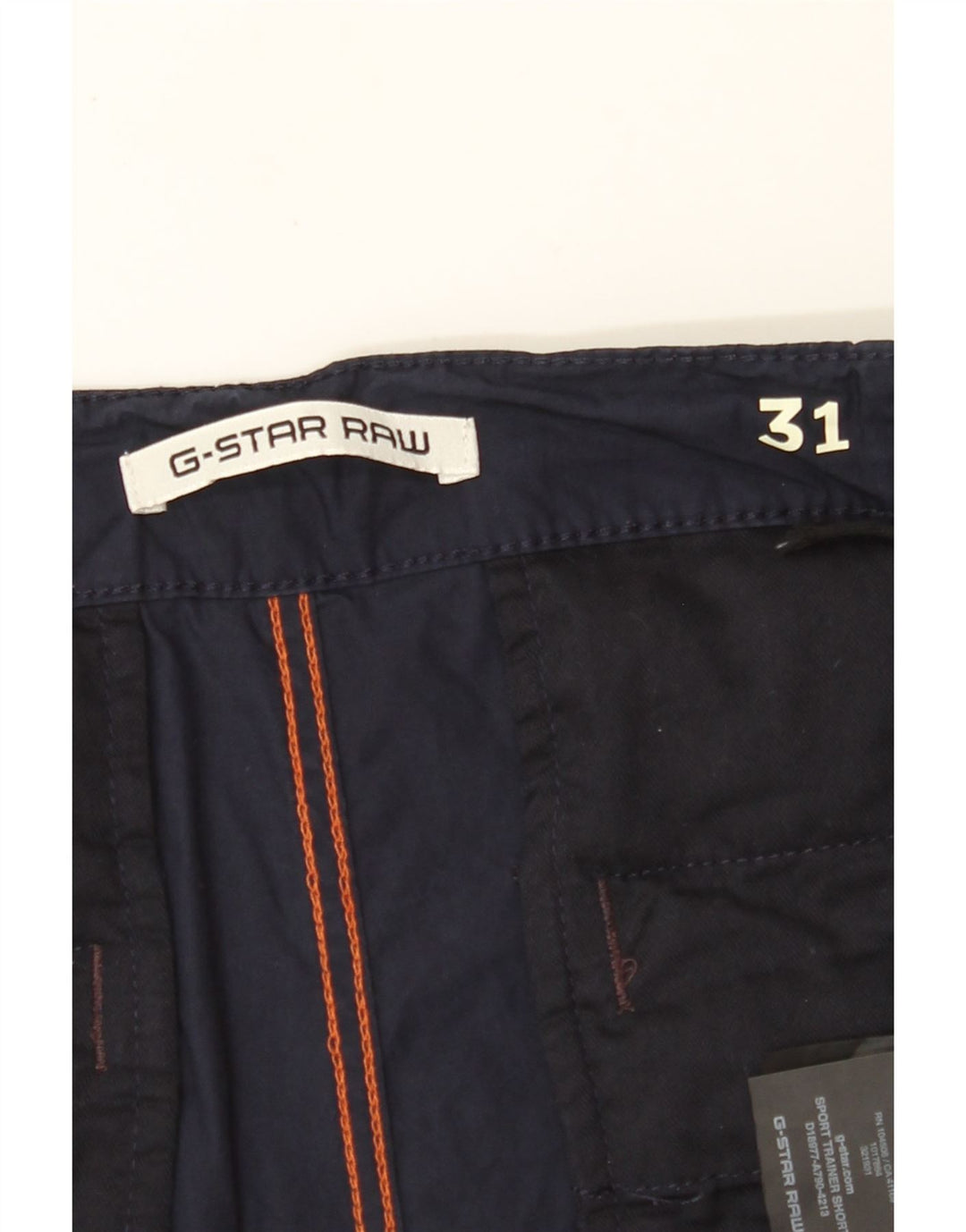 G-STAR Mens Cargo Shorts W31 Medium Navy Blue Cotton