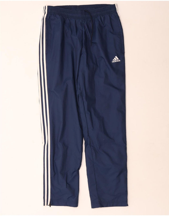 Adidas Mens Tracksuit Trousers Medium Navy Blue Polyester