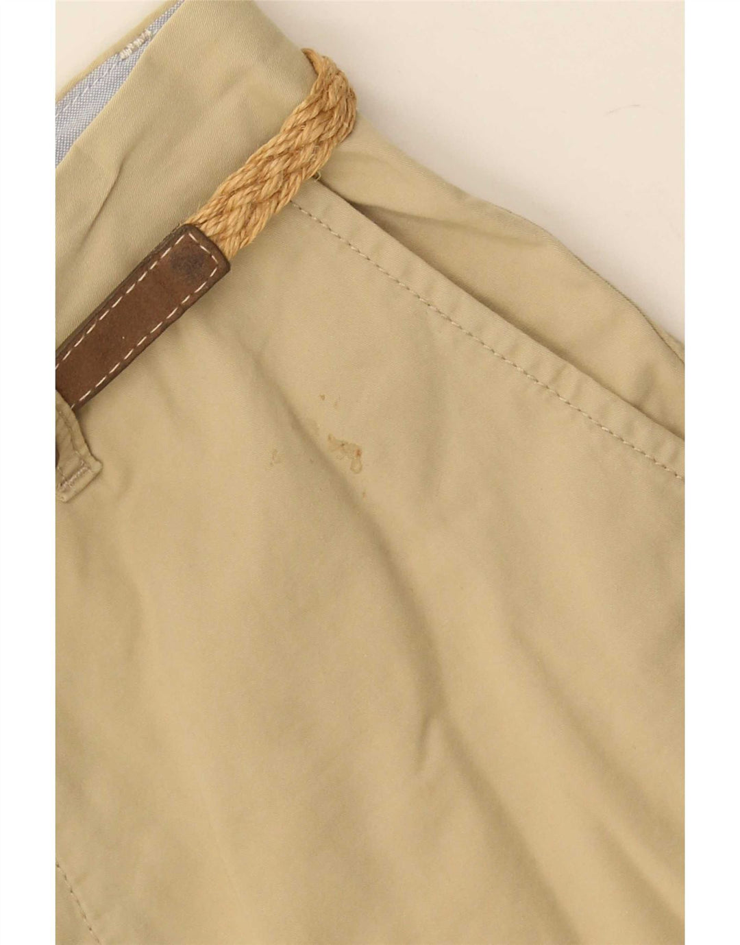 Franklin Marshall Mens Chino Shorts W30 Medium Beige Cotton