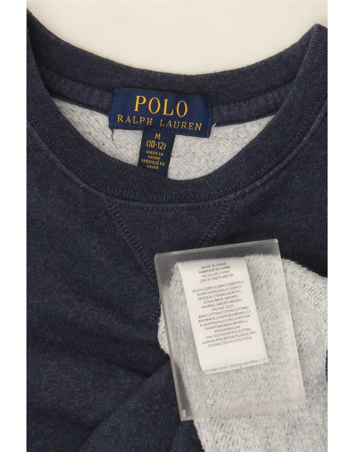 Polo Ralph Lauren Boys Sweatshirt Jumper 10-11 Years Medium Navy Blue