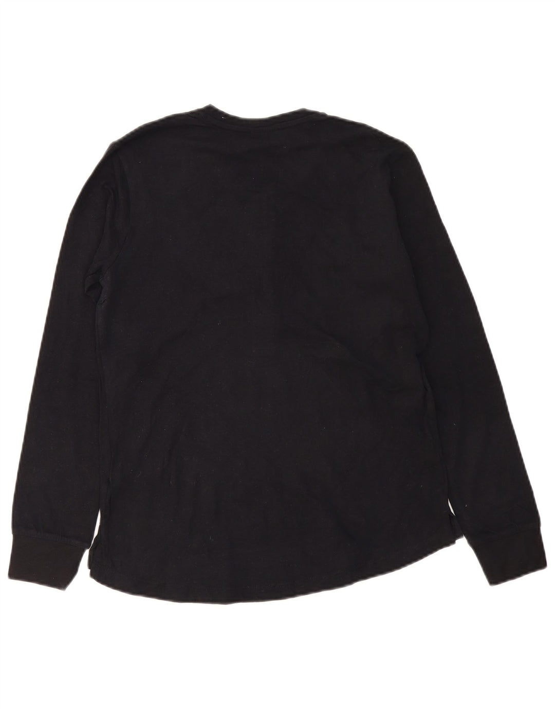 Lotto Womens Top Long Sleeve UK 10 Small Black Cotton