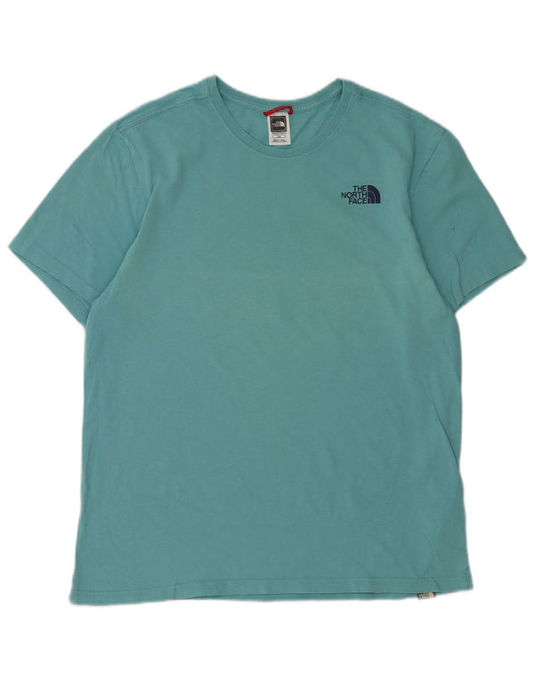 The North Face Mens Graphic T-Shirt Top Large Turquoise Cotton