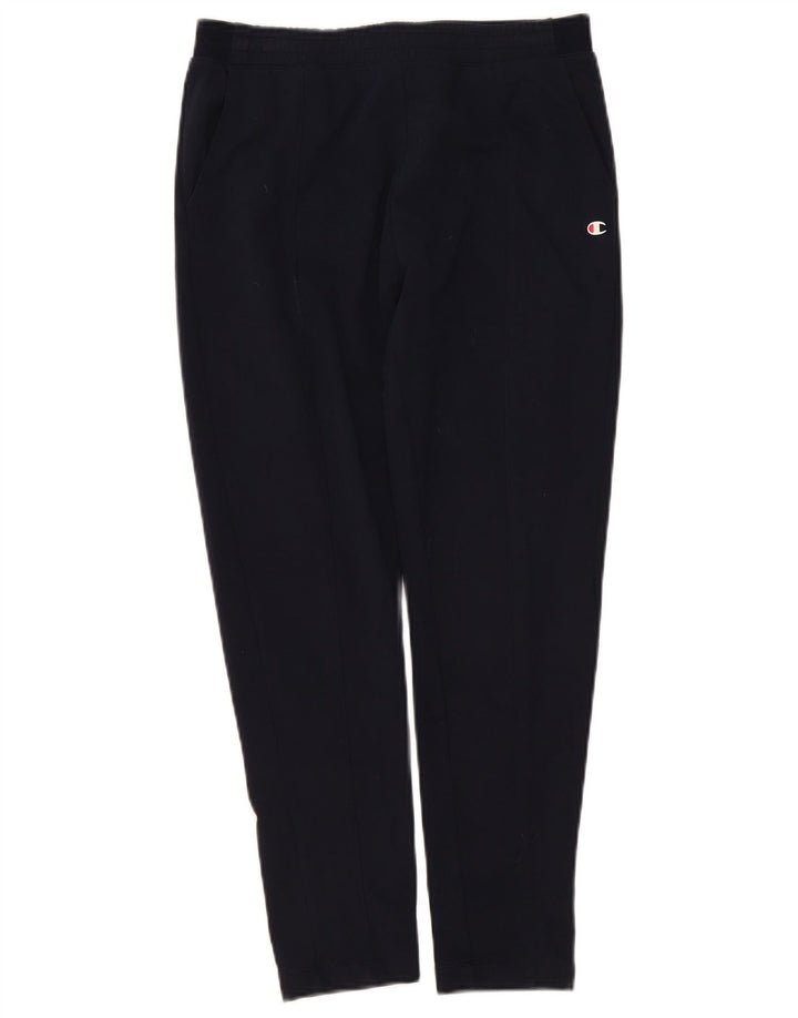Champion Womens Tracksuit Trousers UK 12 Medium Navy Blue