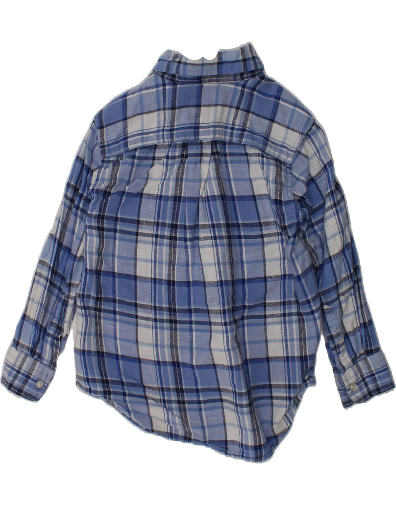 RALPH LAUREN Boys Flannel Shirt 2-3 Years Blue Check Linen | Vintage Ralph Lauren | Thrift | Second-Hand Ralph Lauren | Used Clothing | Messina Hembry 