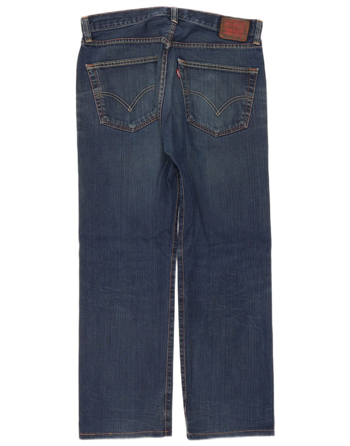 Levi's Womens 501 Straight Jeans W34 L30 Blue Cotton