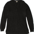 FAT FACE Womens V-Neck Jumper Sweater UK 10 Small  Grey Cotton Vintage Fat Face and Second-Hand Fat Face from Messina Hembry 
