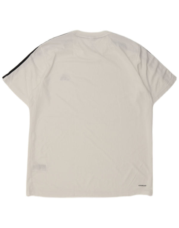 Adidas Mens Aeroready T-Shirt Top XL White Polyester