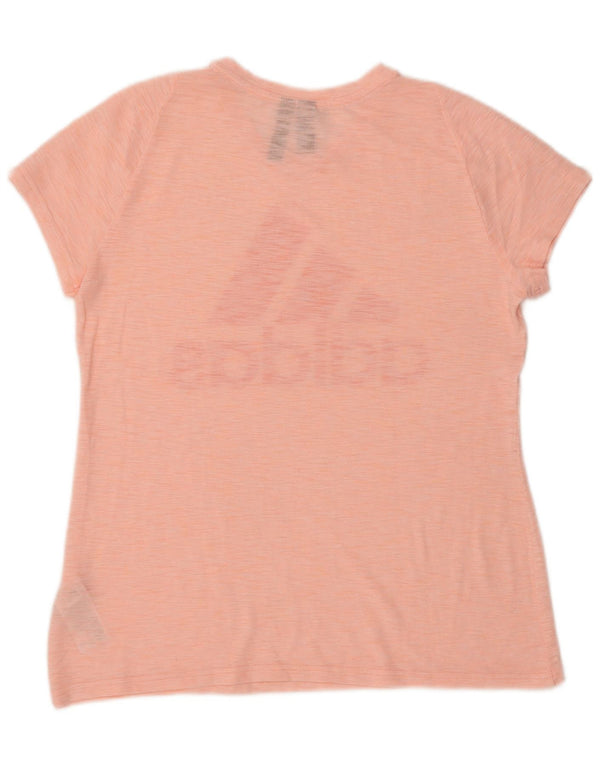 ADIDAS Womens Graphic T-Shirt Top UK 16/18 Large Pink Polyester
