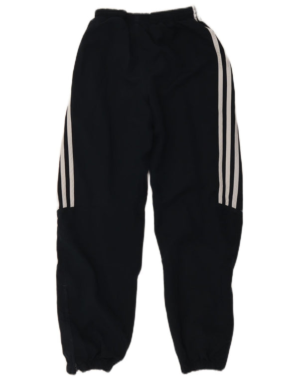 Adidas Boys Tracksuit Trousers Joggers 11-12 Years Black Colourblock