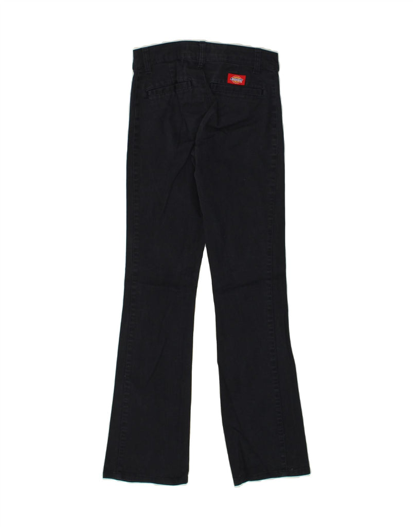 DICKIES Womens Bootcut Casual Trousers US 0 XS W26 L30  Navy Blue Cotton | Vintage Dickies | Thrift | Second-Hand Dickies | Used Clothing | Messina Hembry 