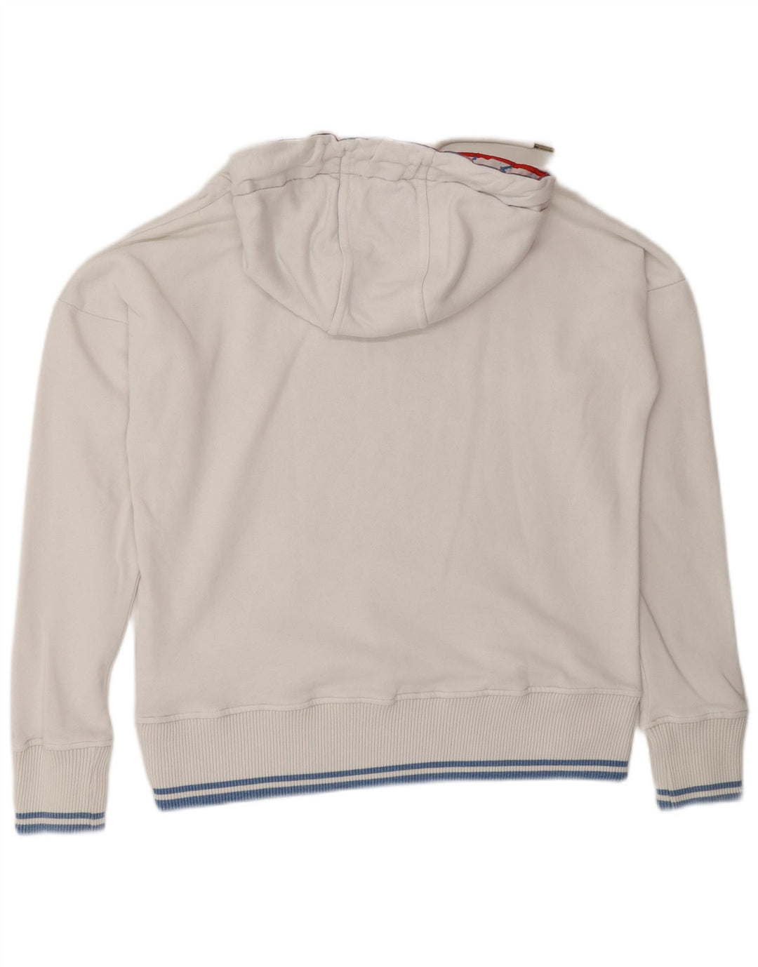 Kappa Mens Graphic Hoodie Jumper Small White Cotton
