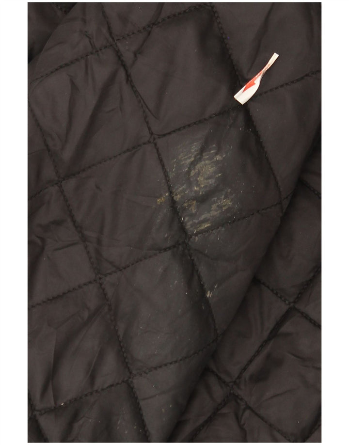 Barbour Mens Quilted Jacket UK 44 2XL Black Polyamide