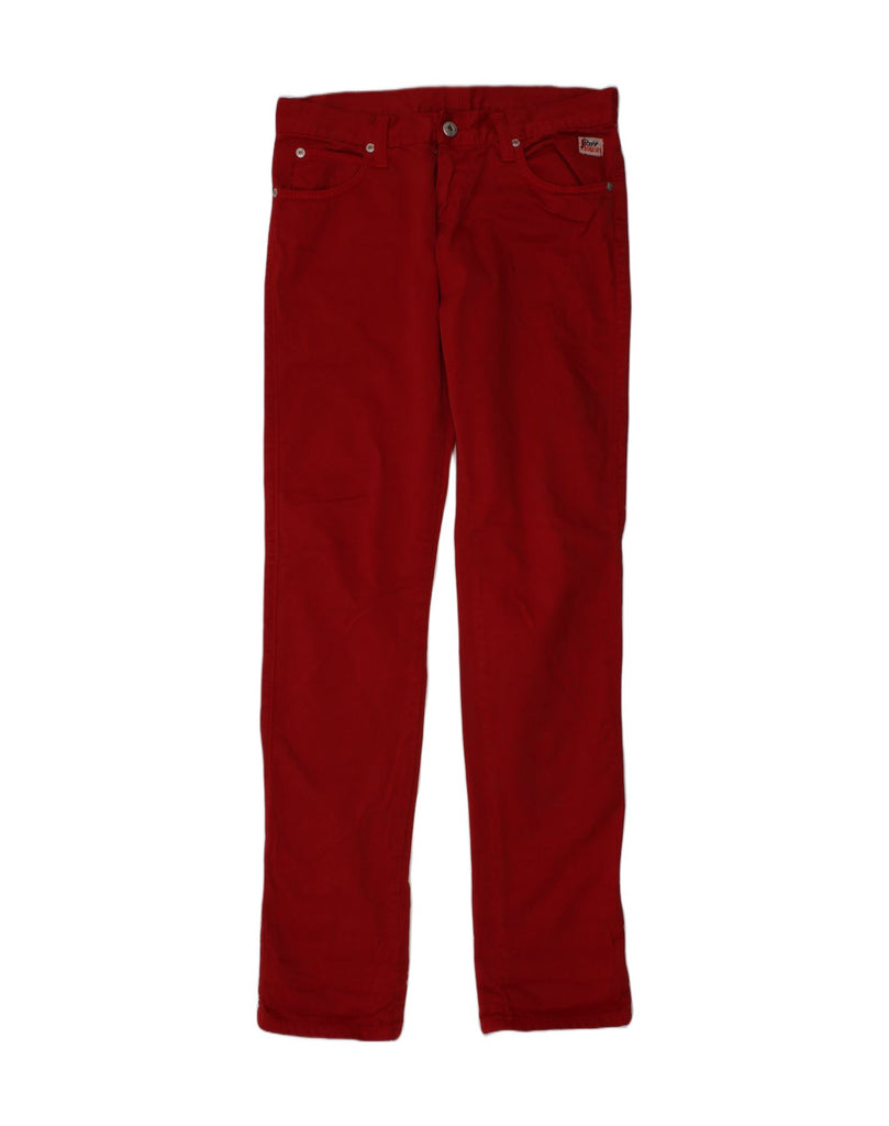 ROY ROGERS Girls Straight Casual Trousers 13-14 Years W27 L32 Red Cotton | Vintage Roy Rogers | Thrift | Second-Hand Roy Rogers | Used Clothing | Messina Hembry 