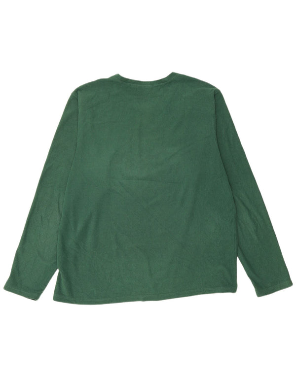ROHAN Mens Fleece Top Long Sleeve Medium Green Polyester