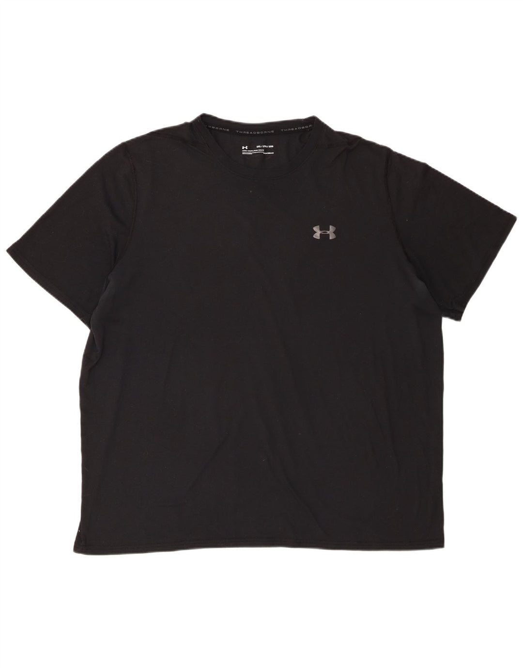 Under Armour Mens Heat Gear T-Shirt Top 2XL Black
