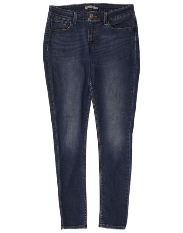Levi's Womens 535 Super Skinny Jeans W31 L30 Blue Cotton