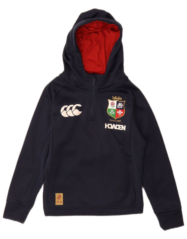 Canterbury Boys Graphic Hoodie Jumper 5-6 Years Navy Blue