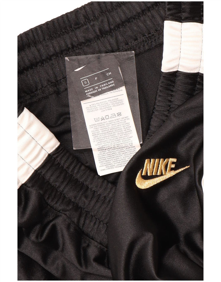 Nike Womens Tracksuit Trousers UK 10 Small  Black Colourblock Polyester