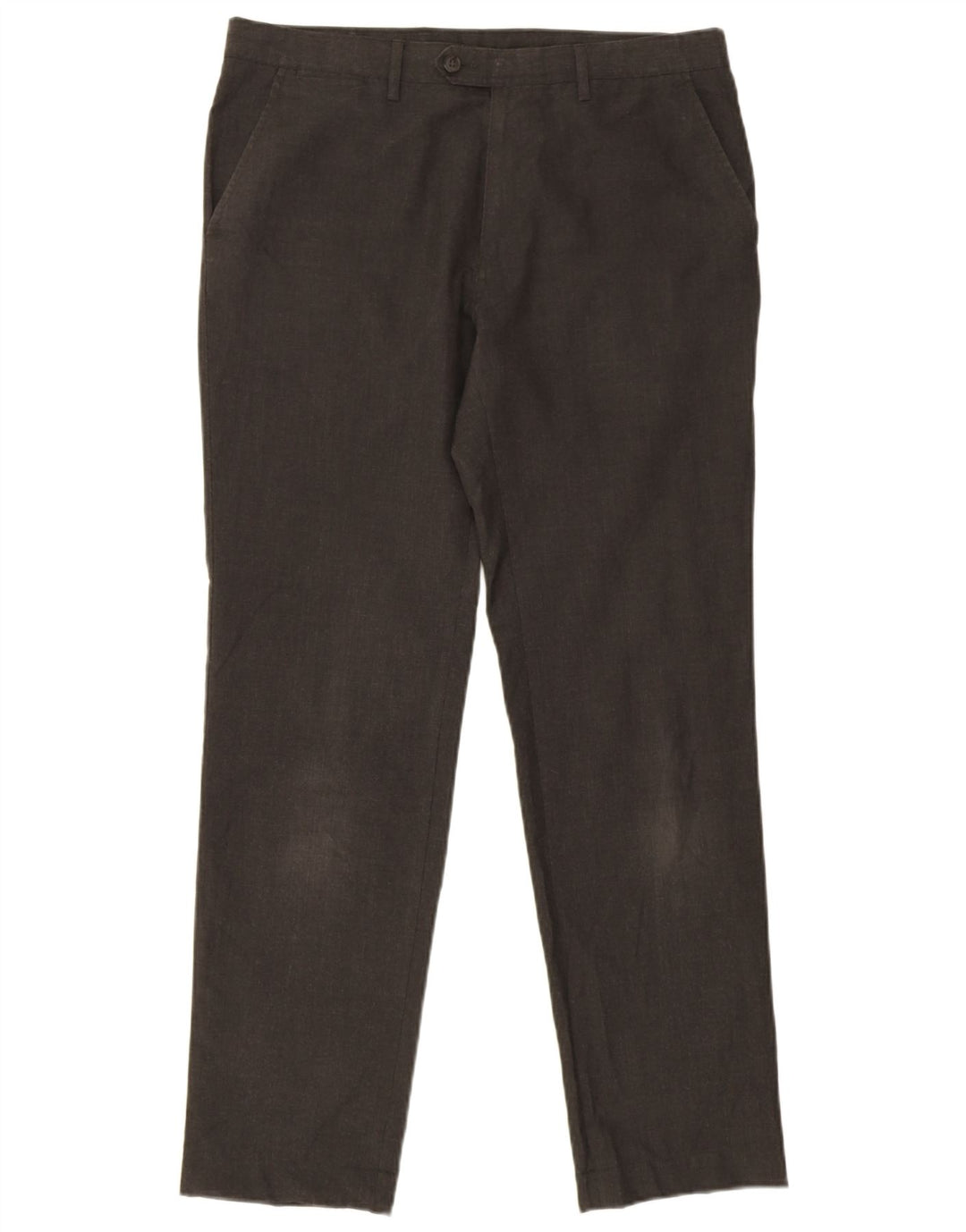 Marks & Spencer Mens Slim Fit Chino Trousers W34 L31 Grey Houndstooth