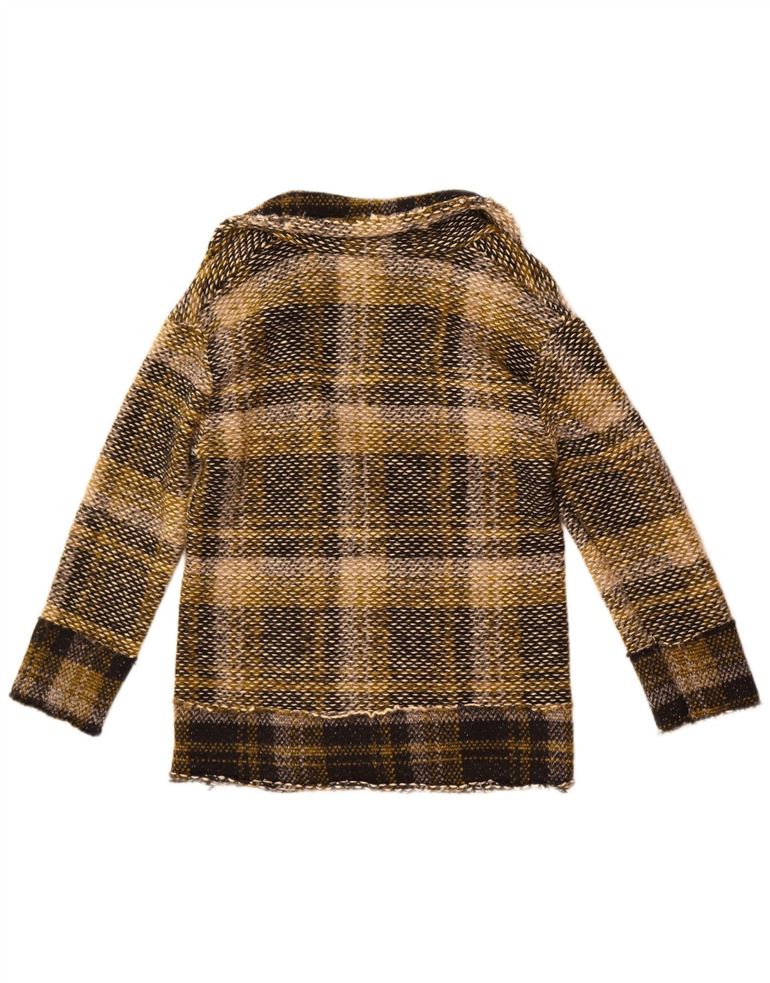Please Womens Open Blazer Jacket UK 10 Small Multicoloured Plaid