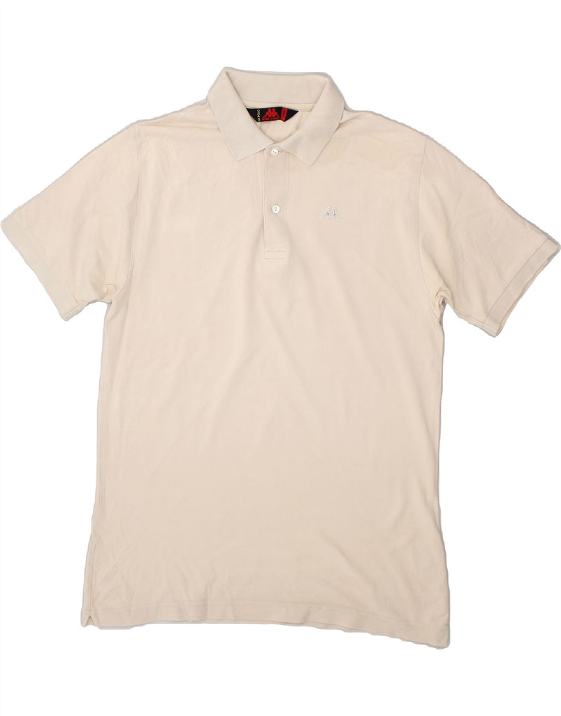 KAPPA Mens Polo Shirt Large Beige Cotton Vintage Kappa and Second-Hand Kappa from Messina Hembry 